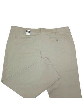 Lee Mens Extreme Comfort MVP Straight Fit Khaki Pants 48X29 Small Stain on Back